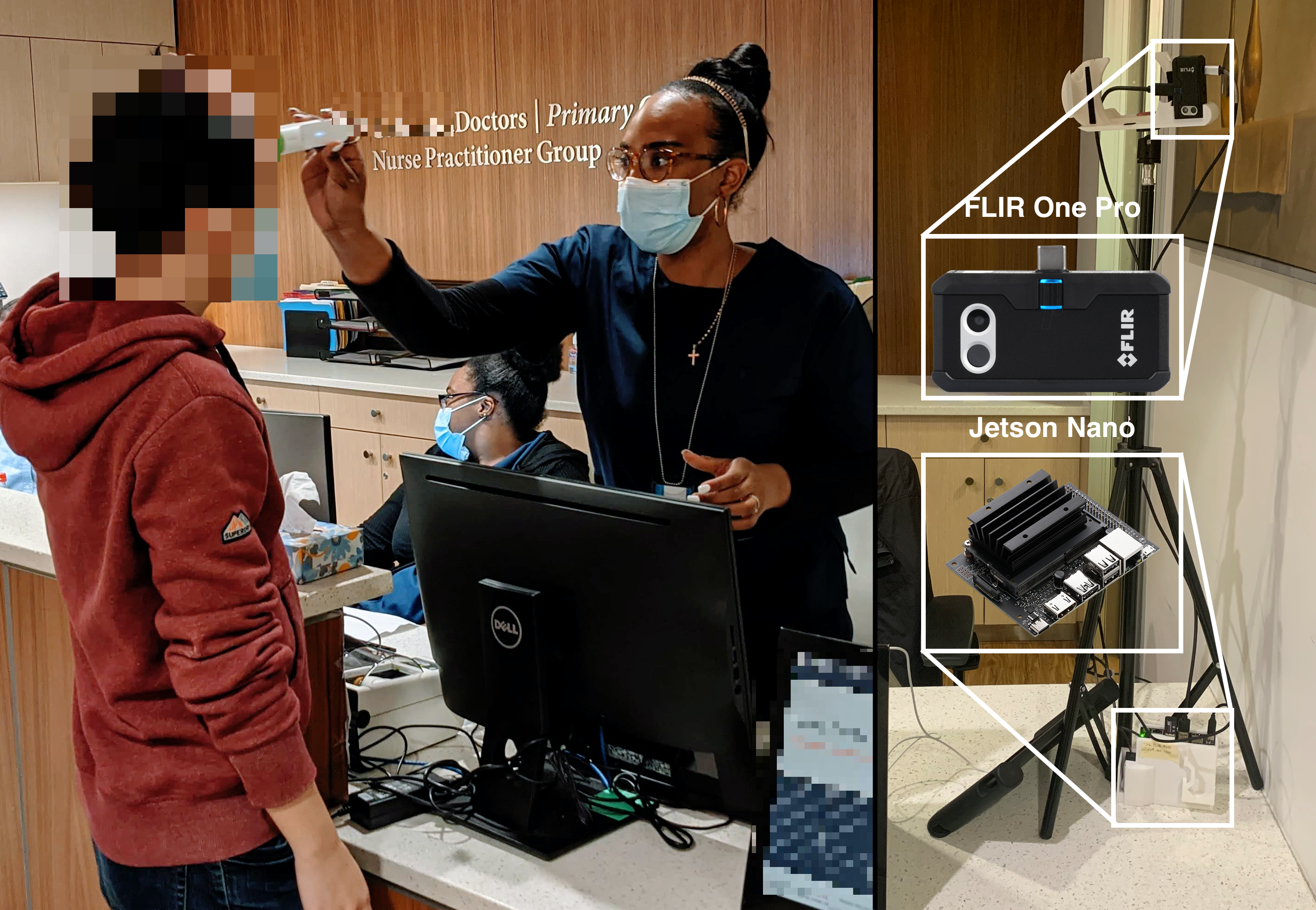 A Low-Cost In-situ System for Continuous Multi-Person Fever Screening